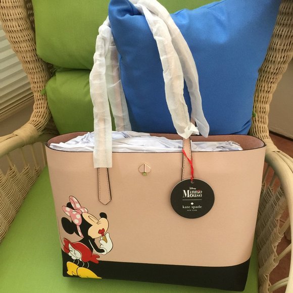 NWT KATE SPADE DISNEY MINNIE MOUST TOTE - Picture 1 of 4